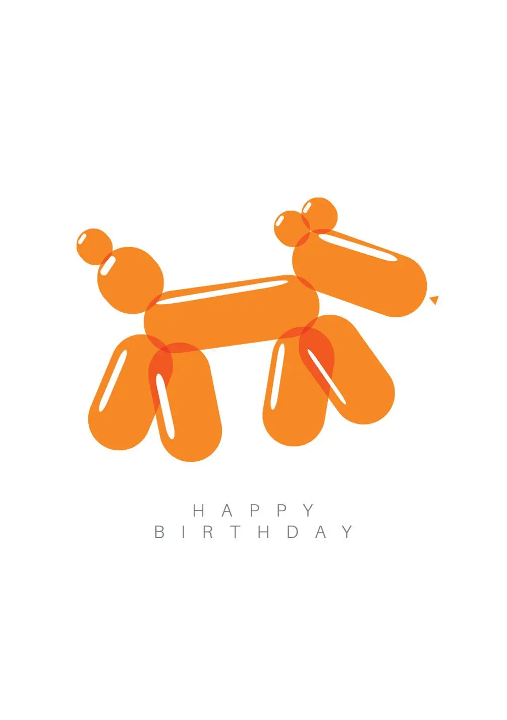 Balloon Dog Card