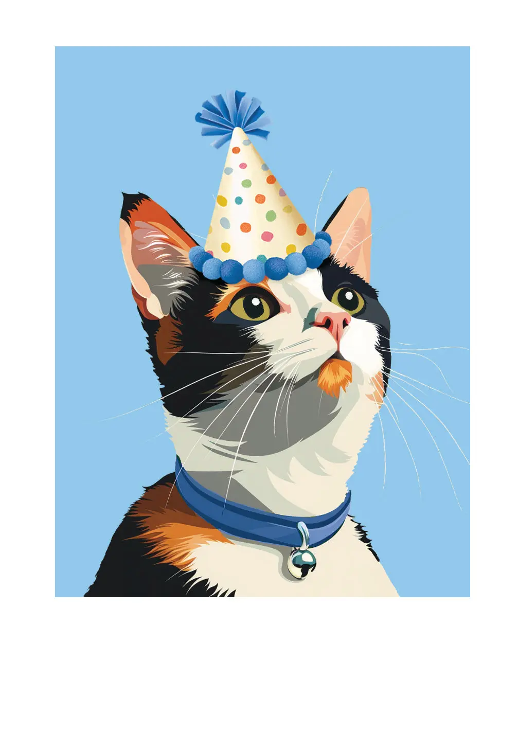 Birthday Calico Cat Card