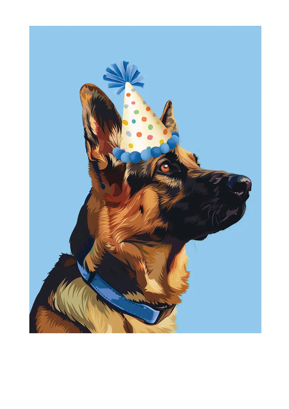 Birthday German Shepherd Card
