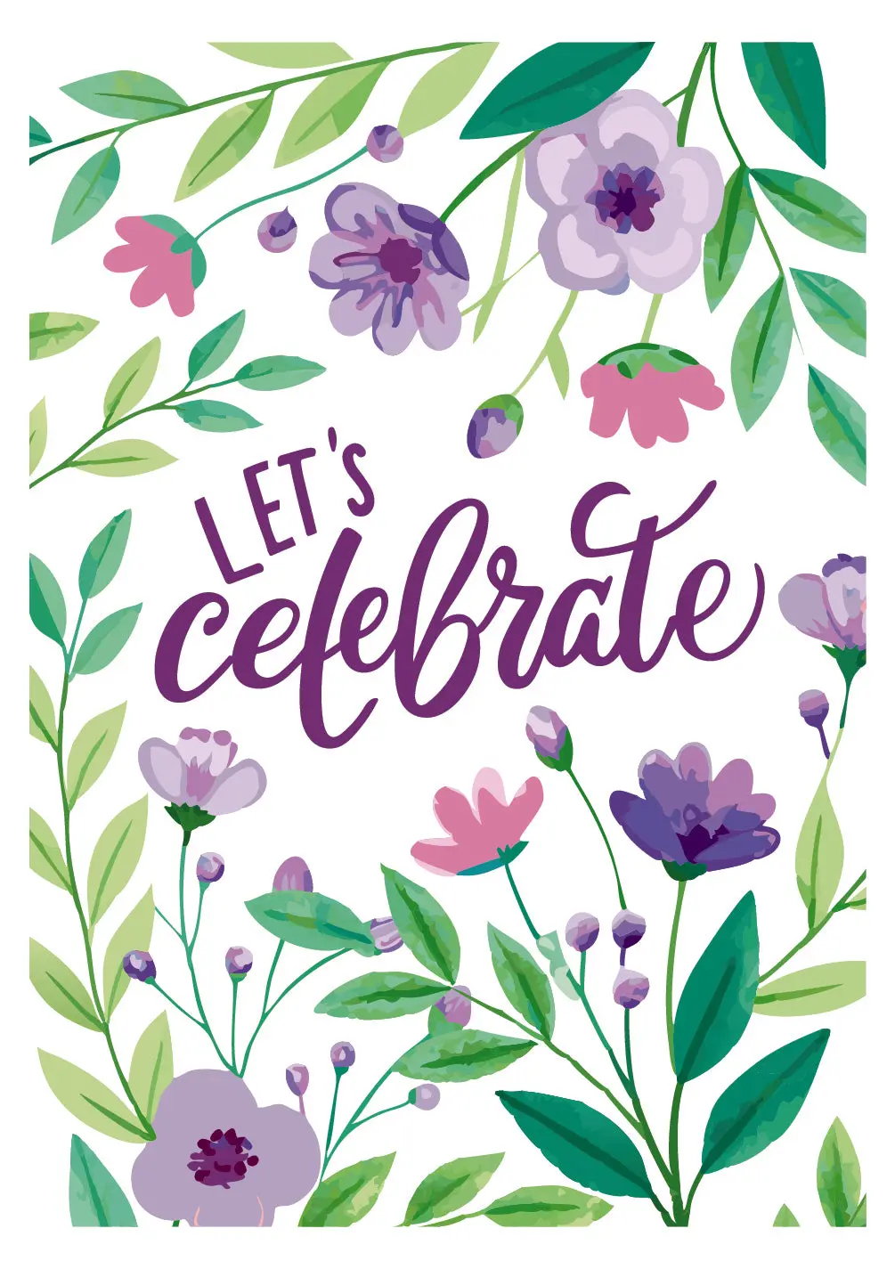 Birthday Grande Garden Lilacs Card