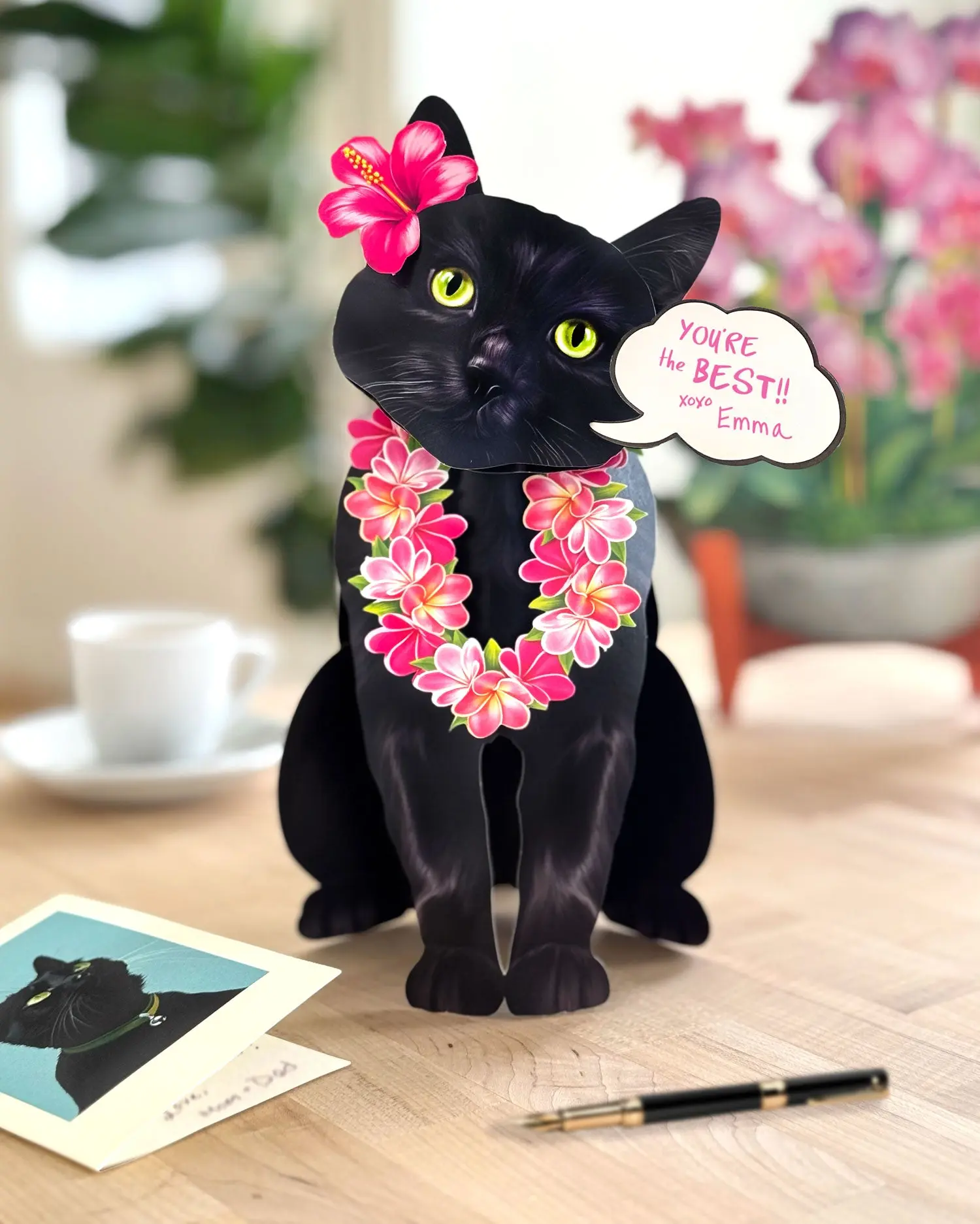 Black Cat Pop-Up Card - Image 3