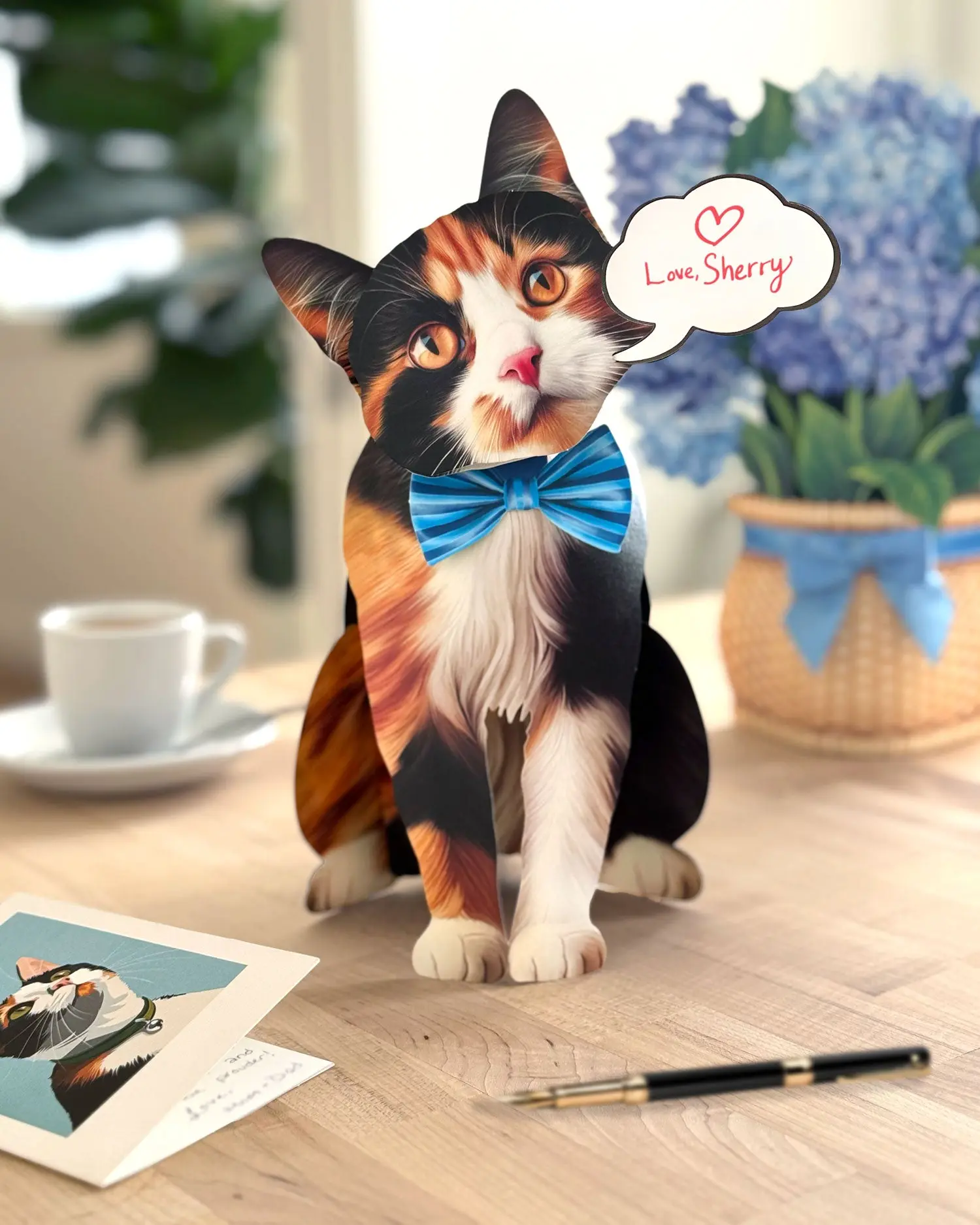Calico Cat Pop-Up Card - Image 3