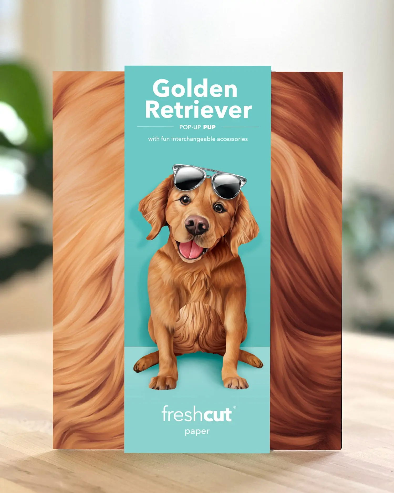 Golden Retriever Pop-Up Card - Image 5
