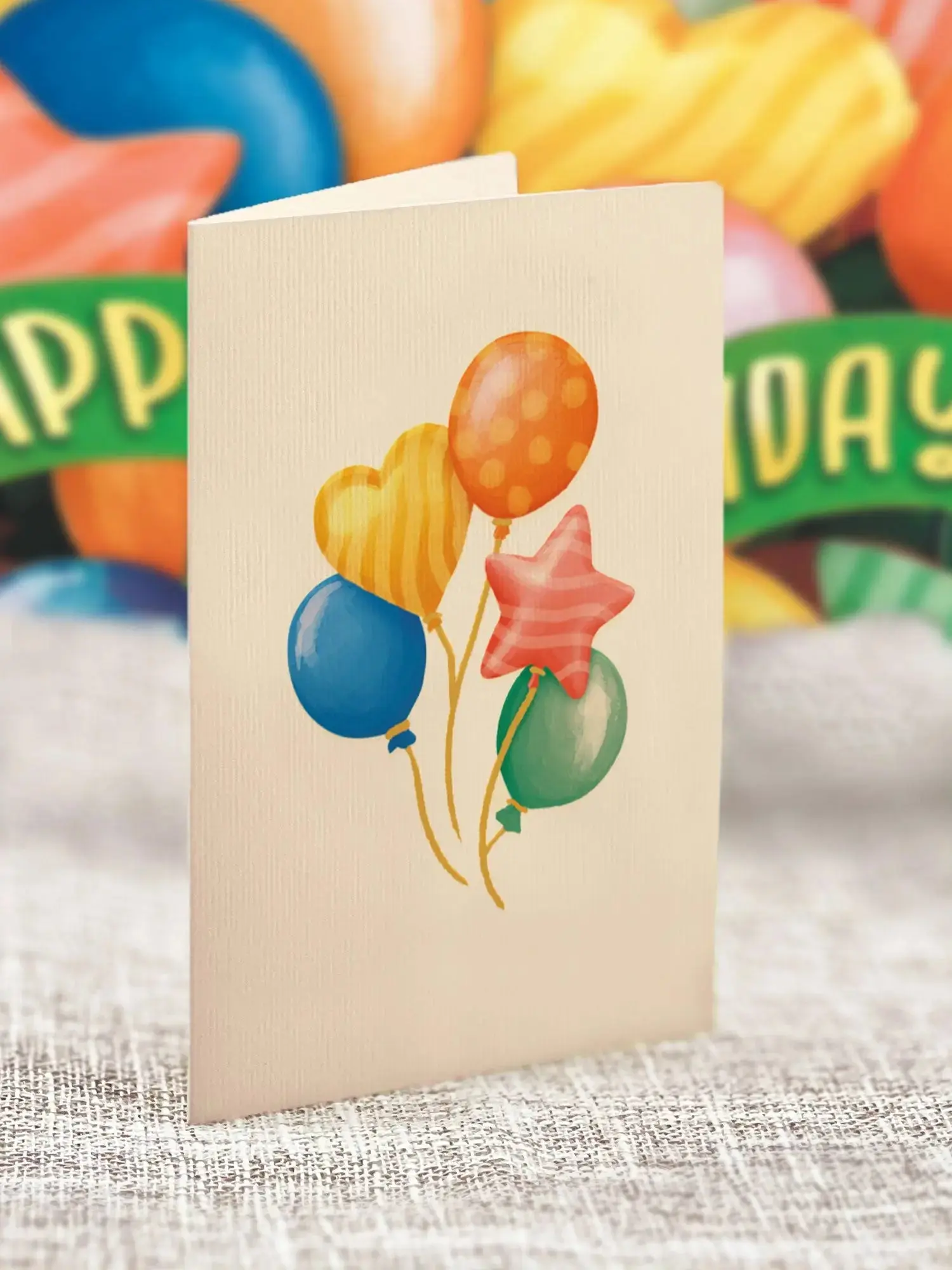 Mini Birthday Balloons Pop-Up Card - Image 6