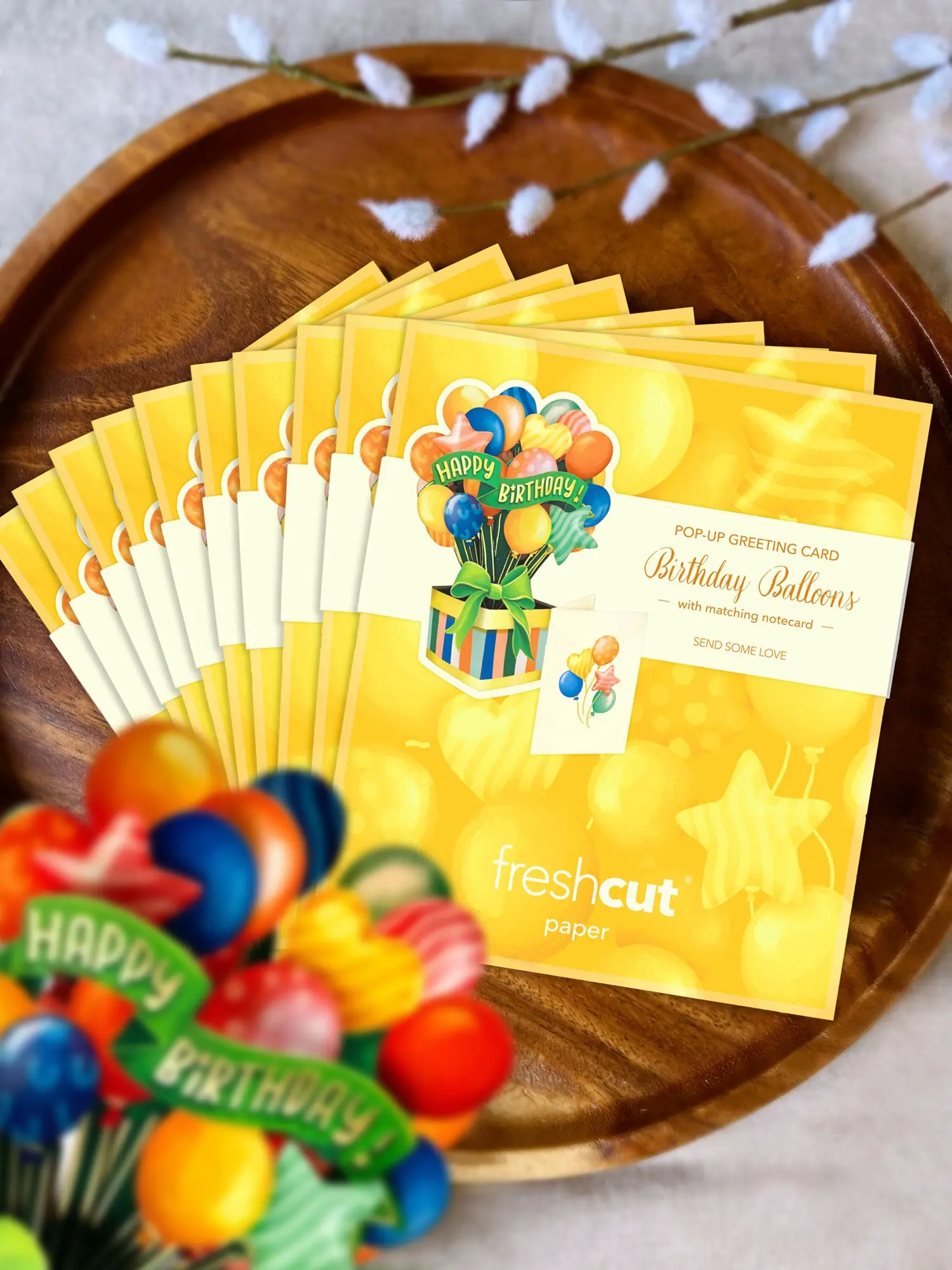 Mini Birthday Balloons Pop-Up Card - Image 8
