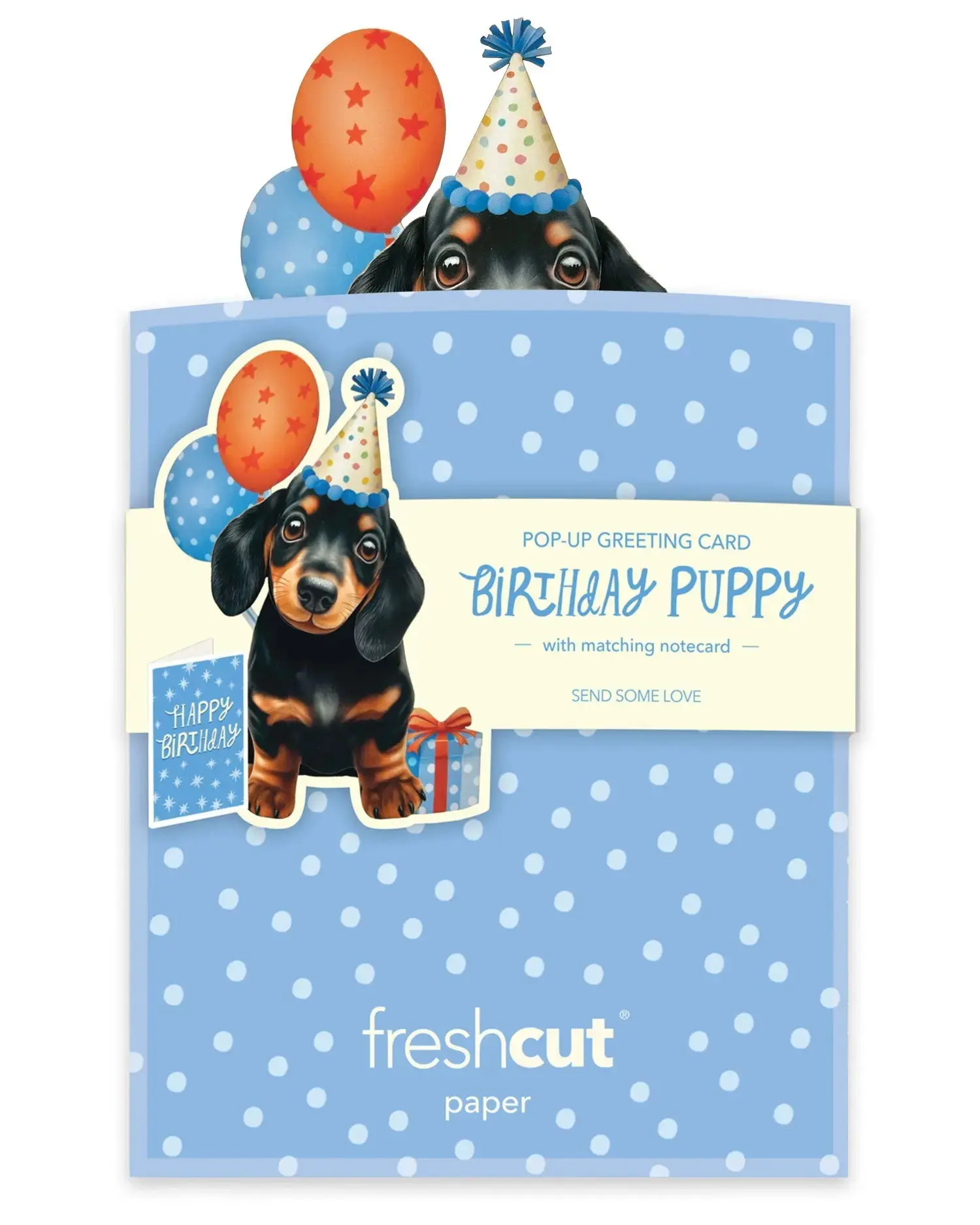 Mini Birthday Puppy Pop-Up Card - Image 3
