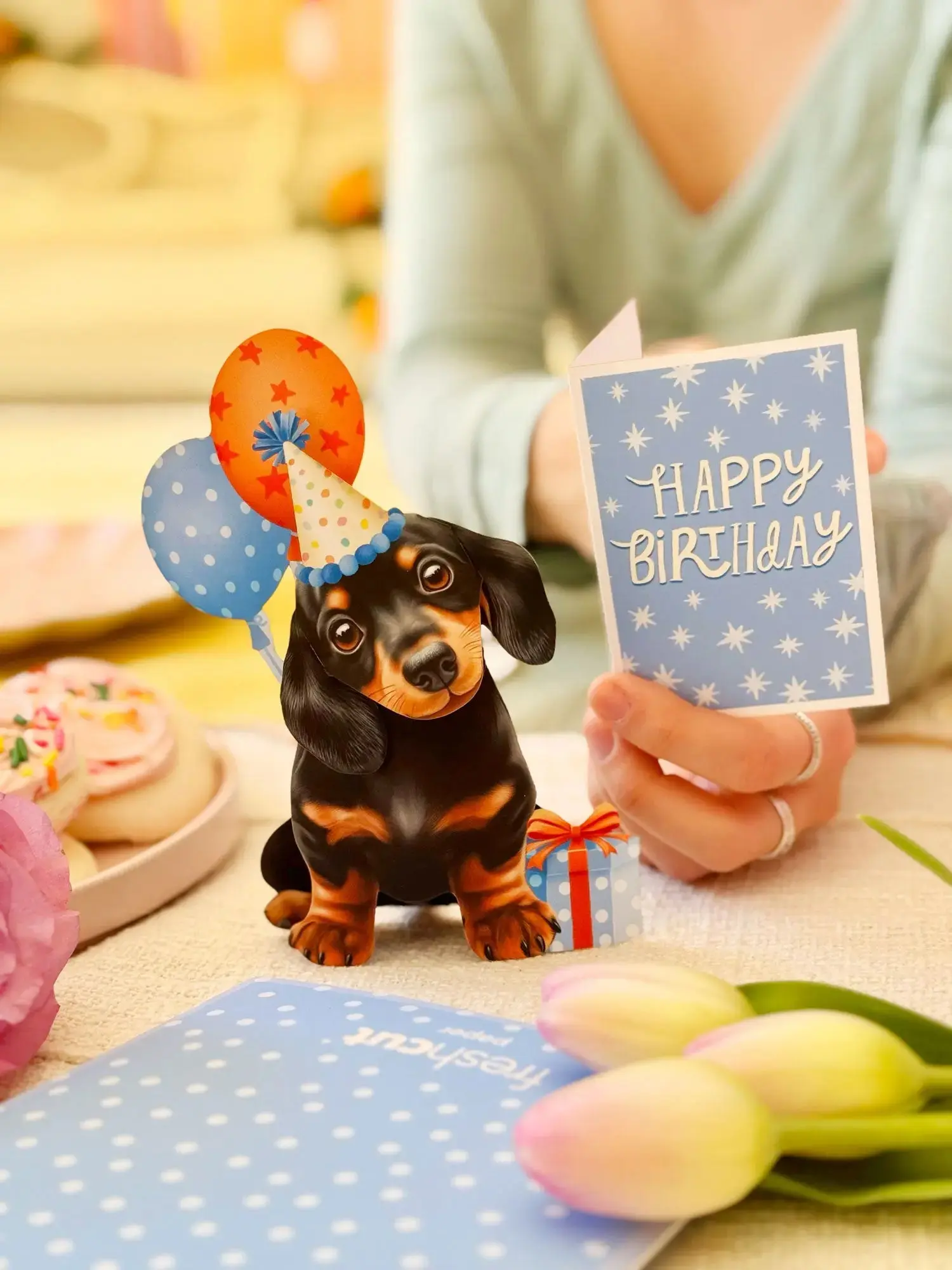 Mini Birthday Puppy Pop-Up Card - Image 4