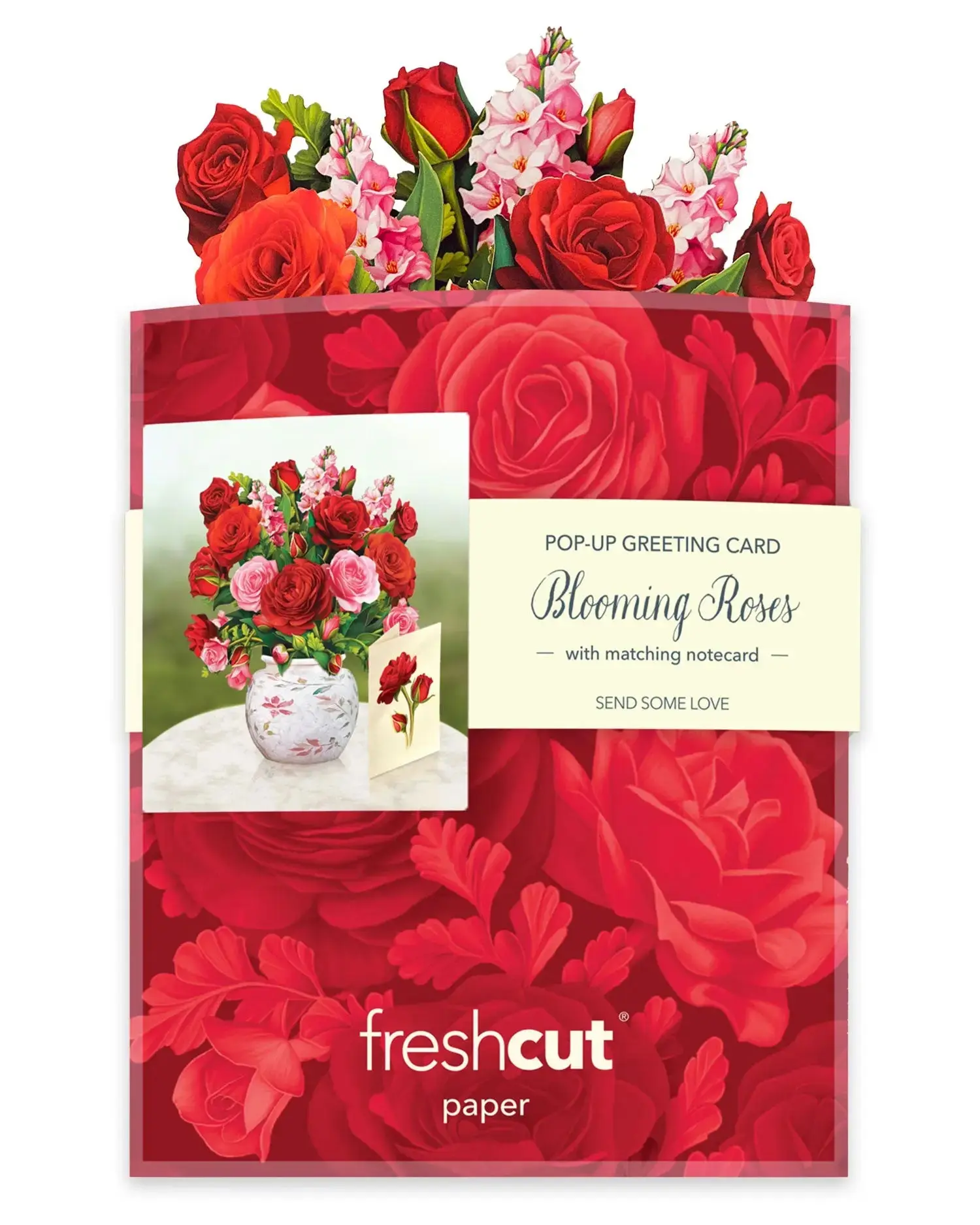 Mini Blooming Roses Pop-Up Card - Image 3