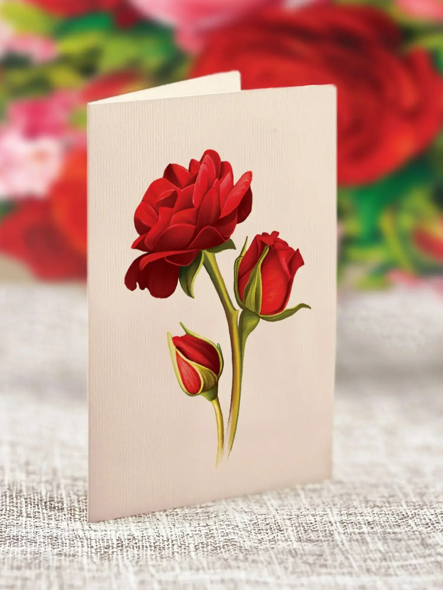 Mini Blooming Roses Pop-Up Card - Image 6