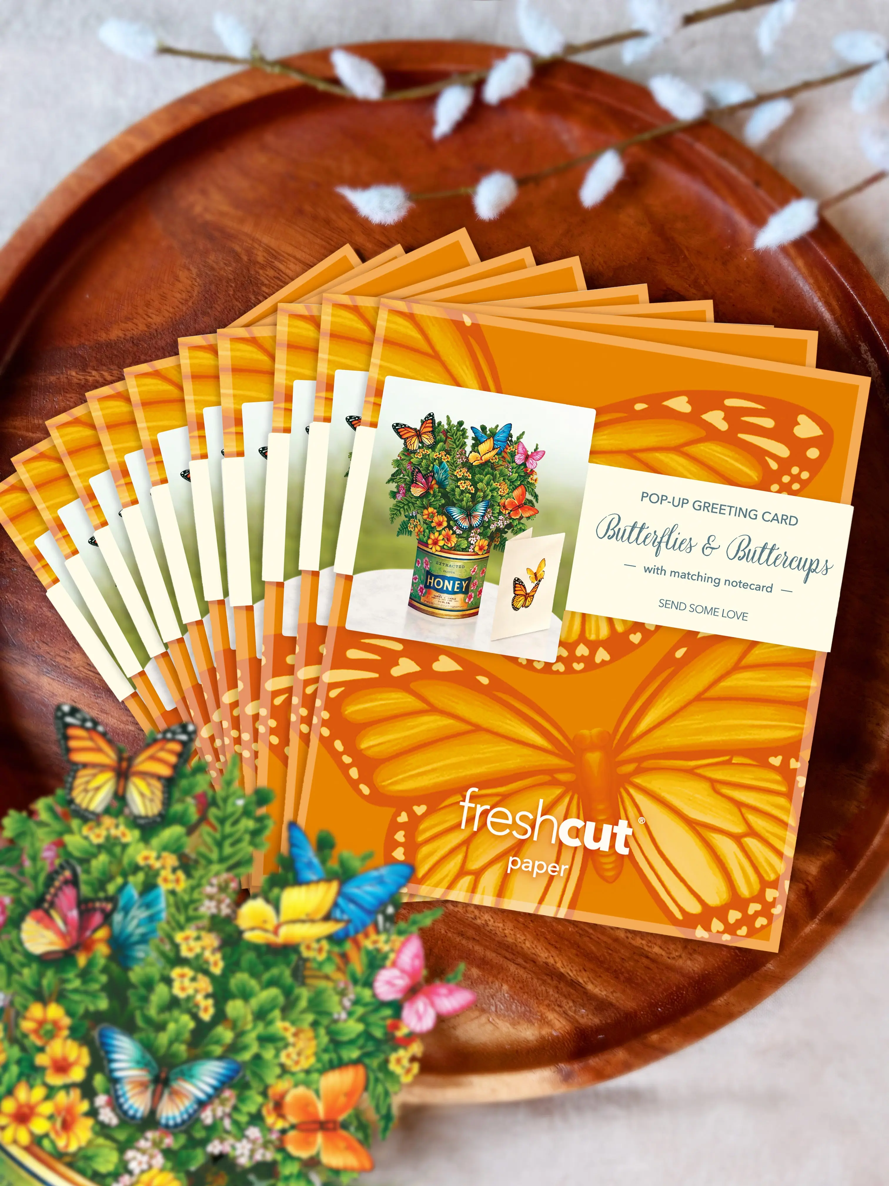 Mini Butterflies and Buttercups Pop-Up Card - Image 9