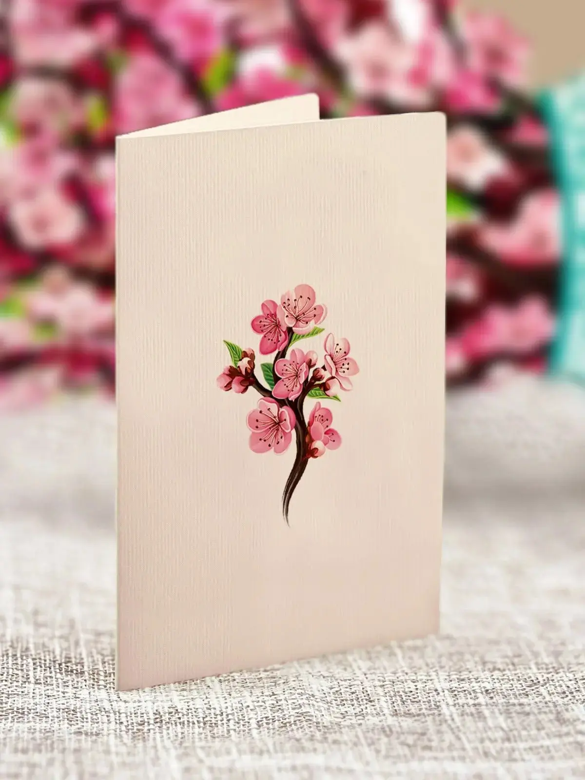 Mini Cherry Blossoms Pop-Up Card - Image 6
