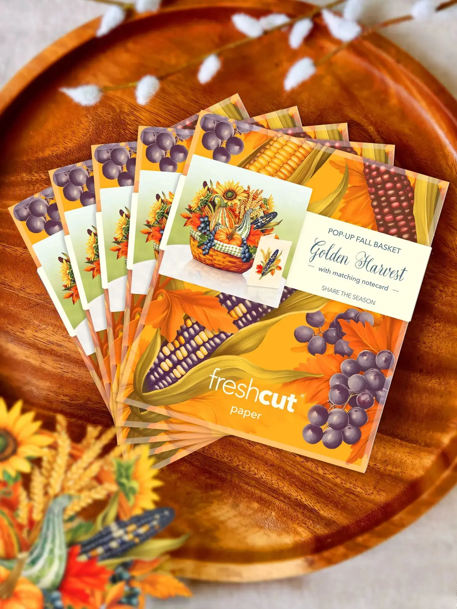 Mini Golden Harvest Pop-Up Card - Image 6