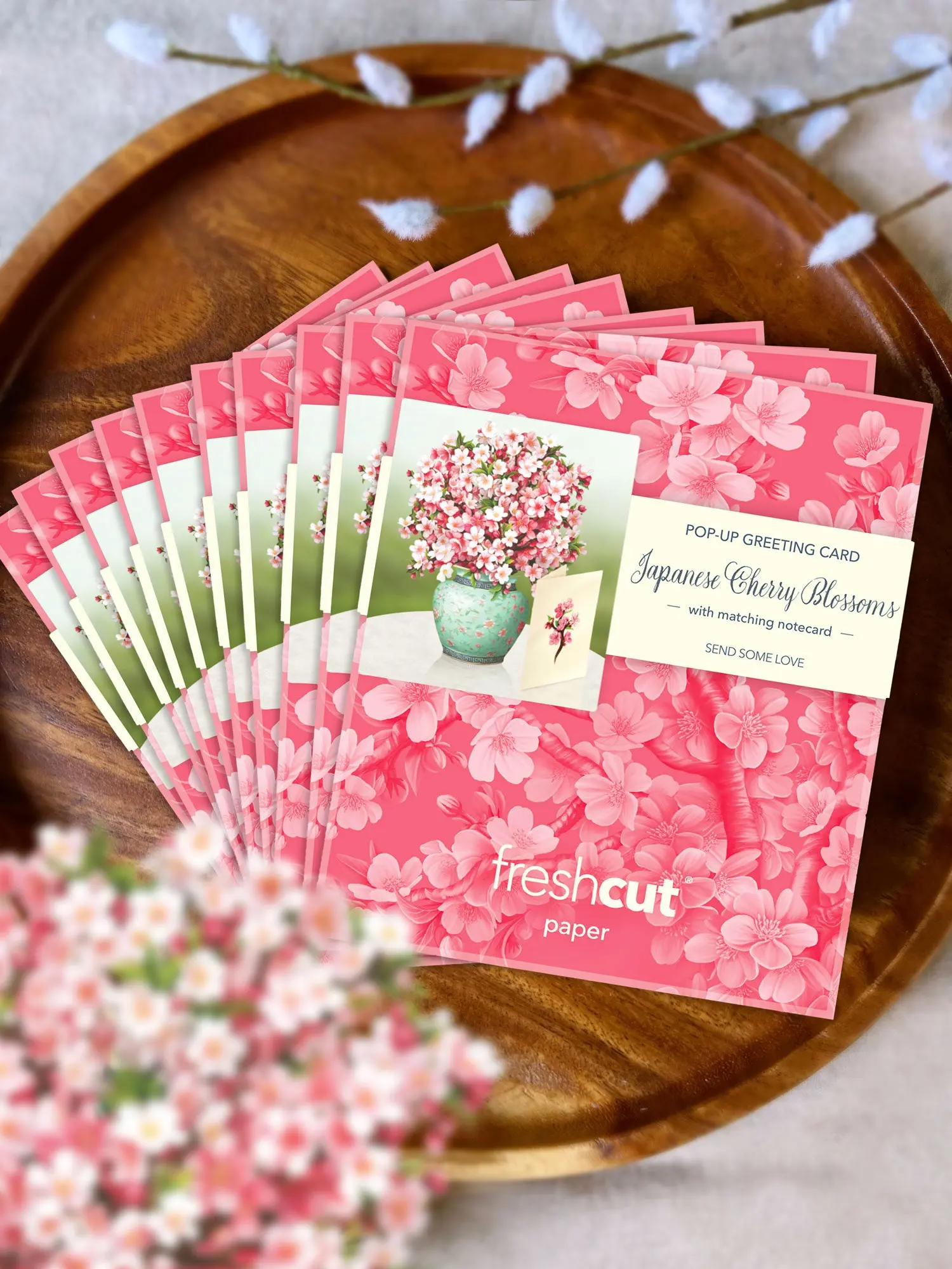 Mini Japanese Cherry Blossoms Pop-Up Card - Image 7