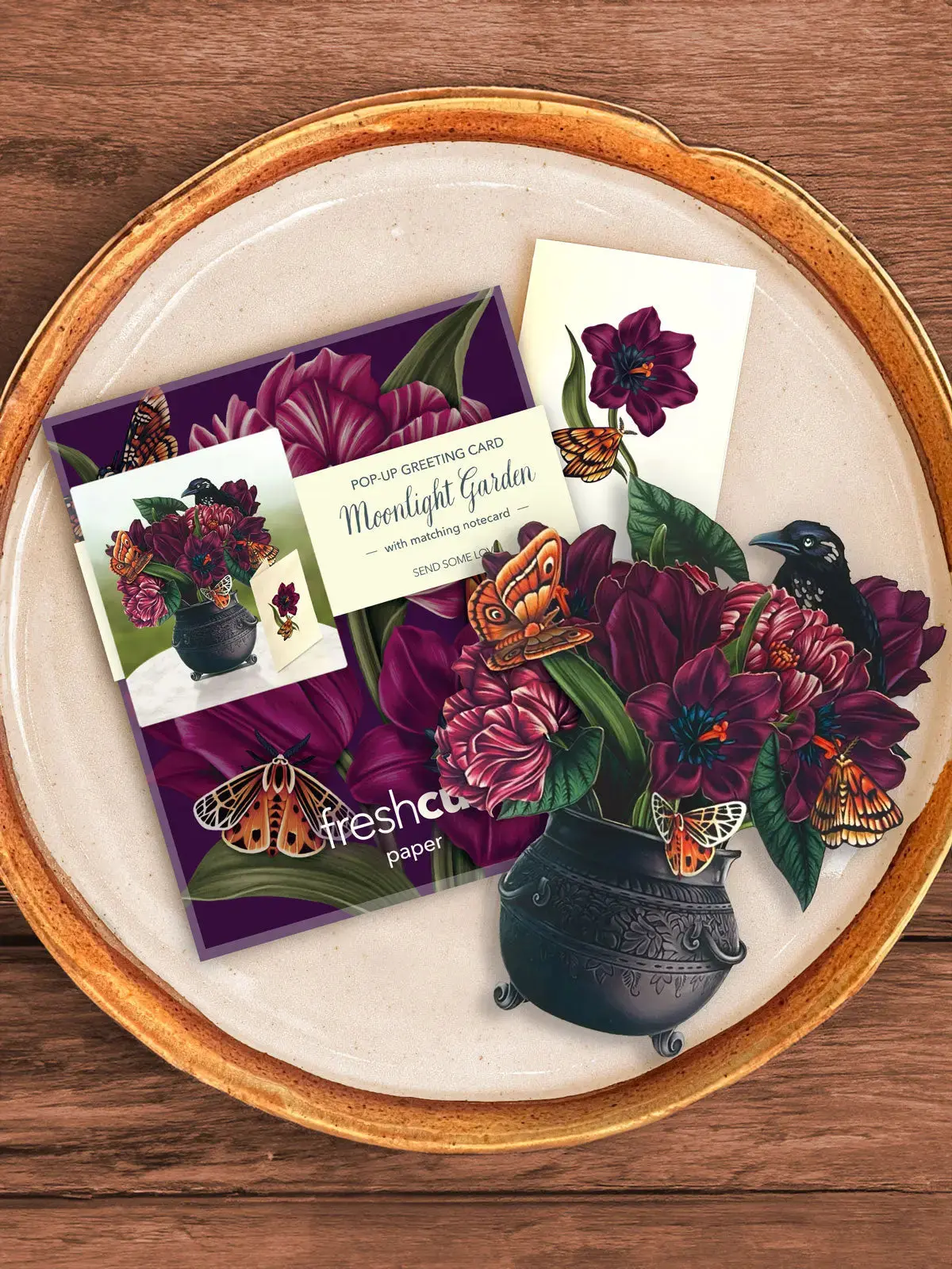 Mini Moonlight Garden Pop-Up Card - Image 4