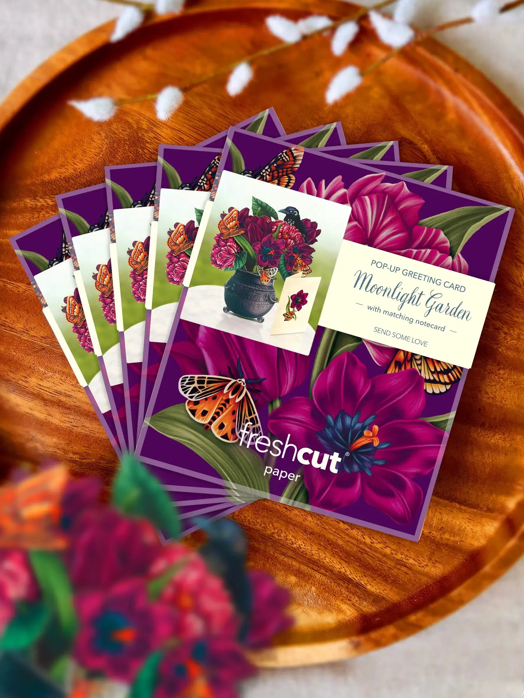 Mini Moonlight Garden Pop-Up Card - Image 8