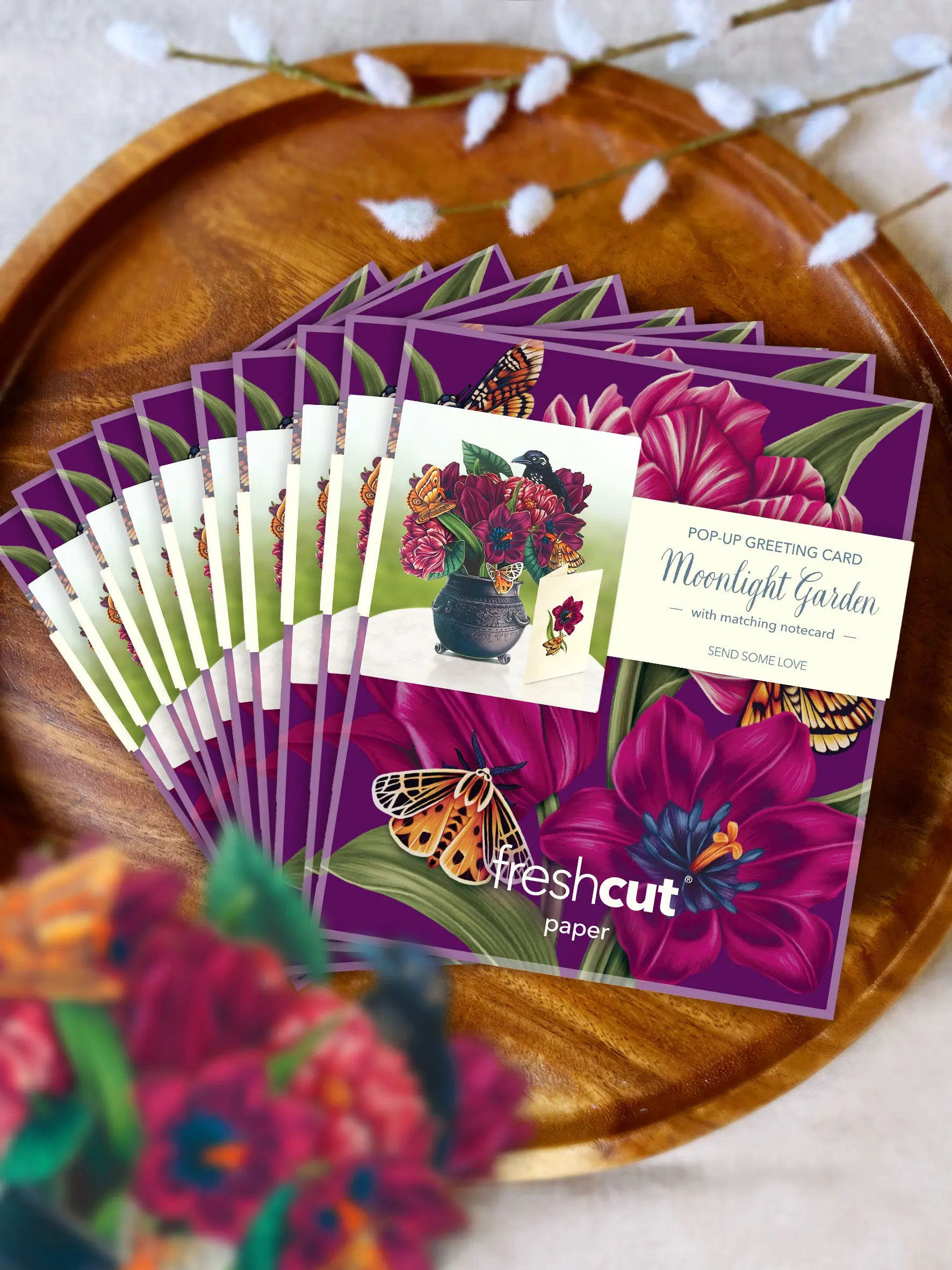 Mini Moonlight Garden Pop-Up Card - Image 9
