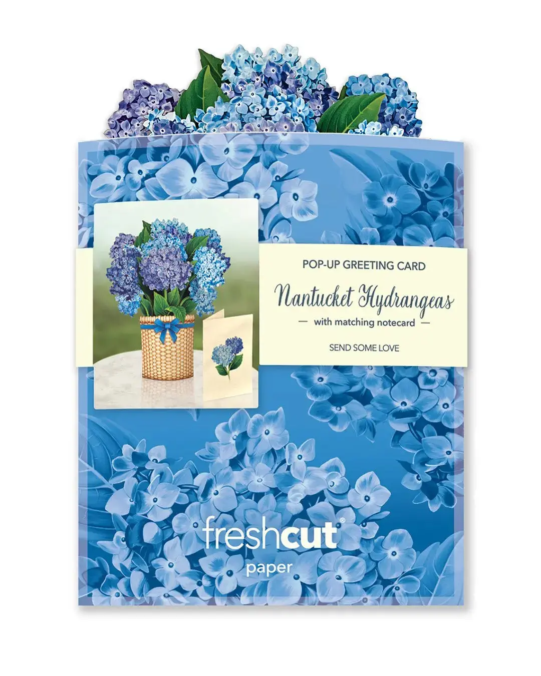 Mini Nantucket Hydrangeas Pop-Up Card - Image 6