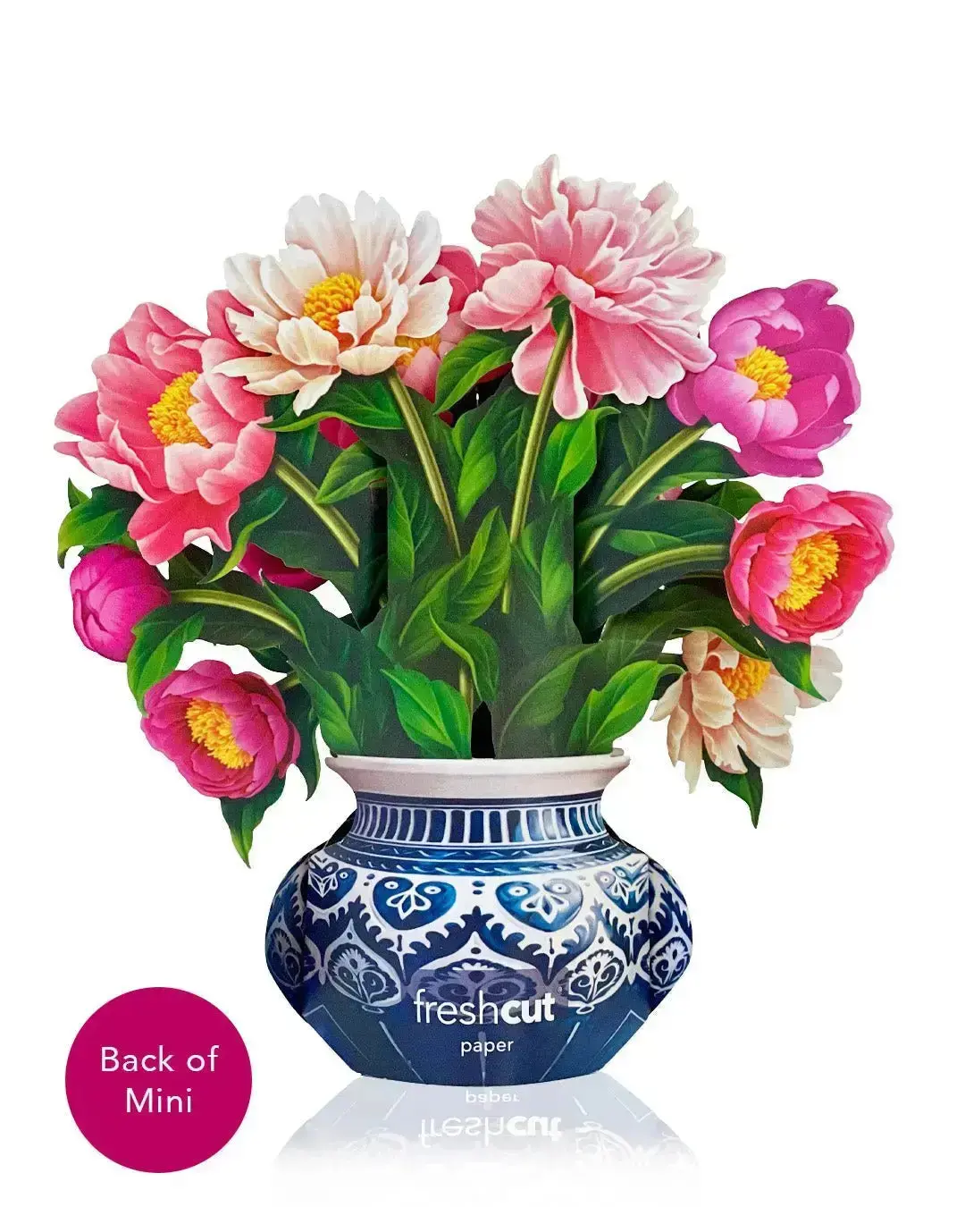 Mini Peony Paradise Pop-Up Card - Image 3