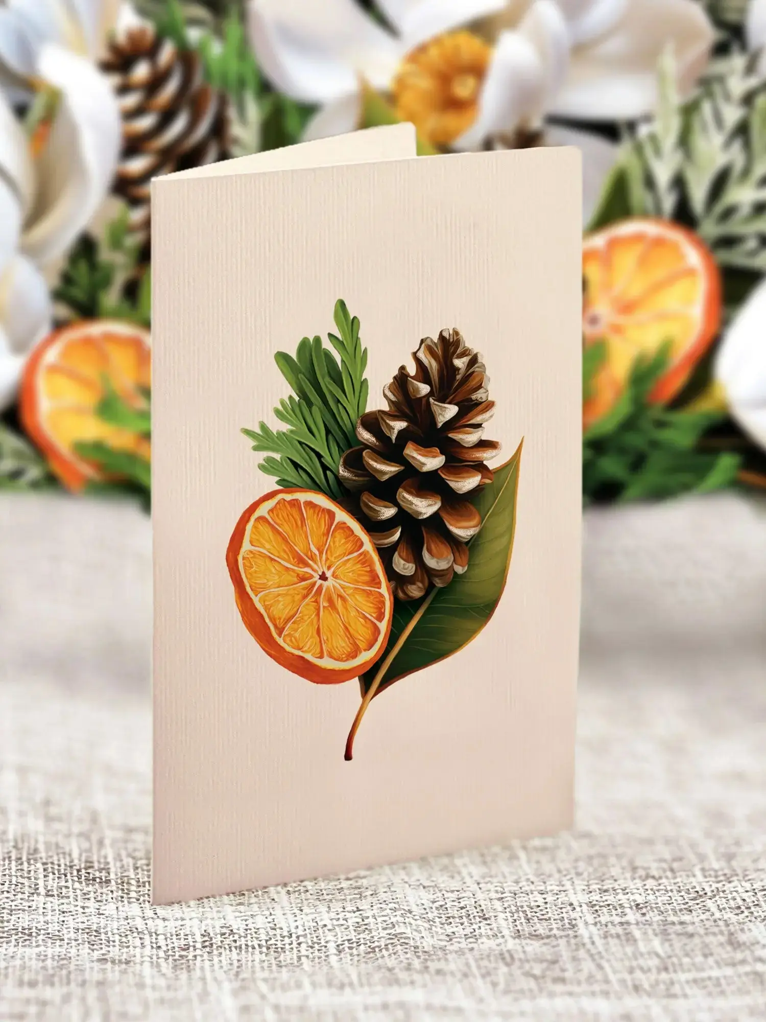 Mini Winter Magnolia Pop-Up Card - Image 4
