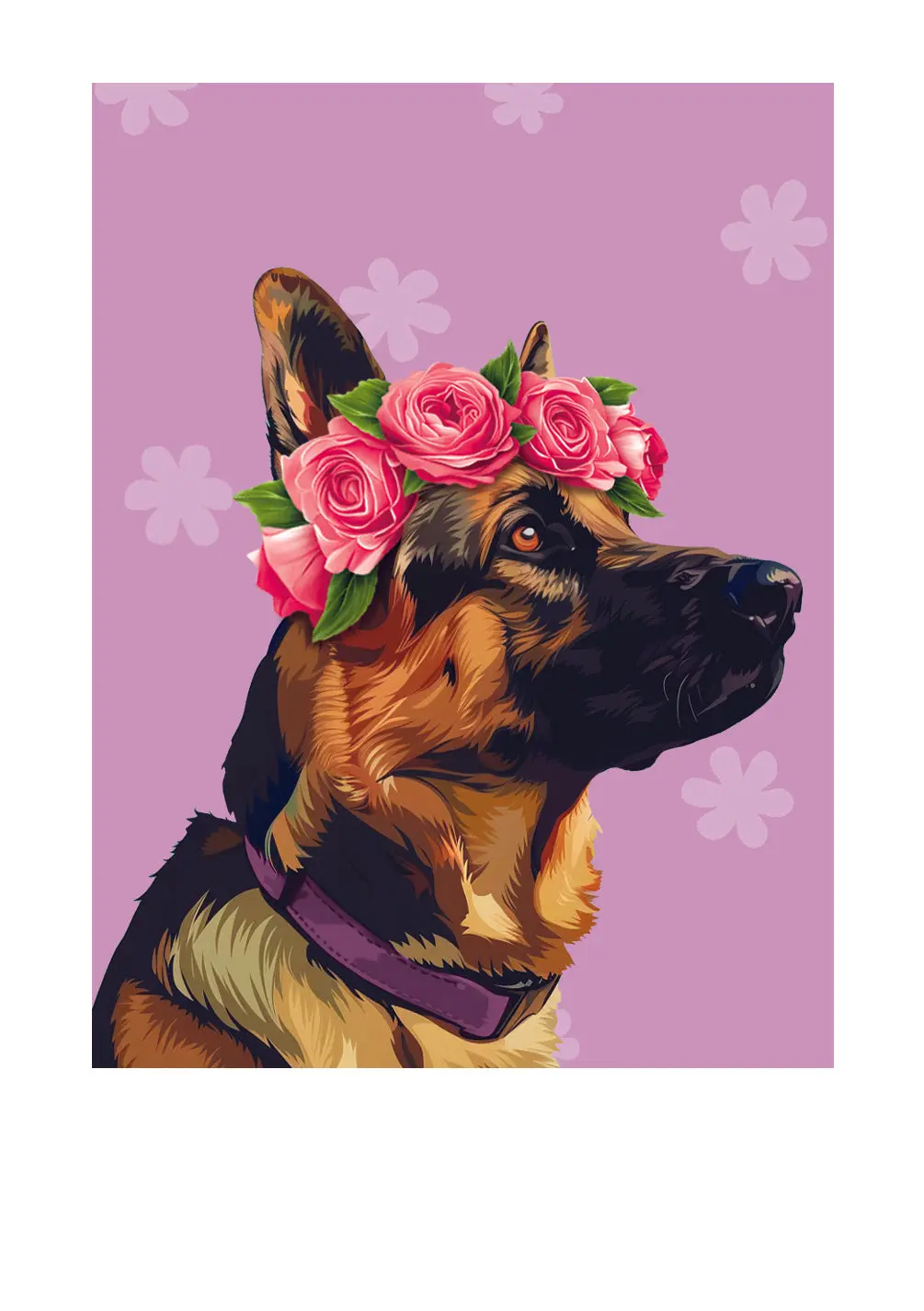 Mother's Day German Shepherd Card